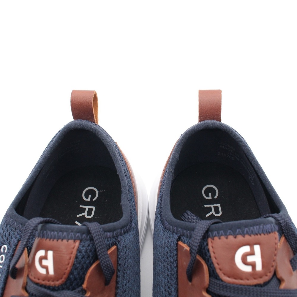 Cole Haan Grandsport Journey Casual Sneakers Mens Size 10M Blue Knit Lace Up - Picture 9 of 12